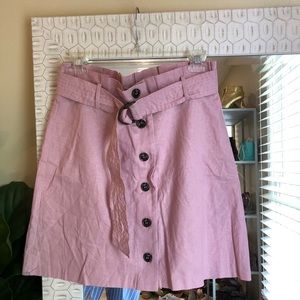 ASOS paperbag waist linen skirt